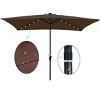 CAVINAS 10x6.5 FT Rectangle Beach Style Patio Umbrella Lights for Evenings, Sandproof Tan Shade for Garden (Base Sold Separately) - 3 of 4