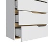 NicBex 4 Drawer Dresser for Bedroom,Modern Style Drawers with Free Handle,Dressers for Kids Room,Living Room,Entry and Hallway,Multicolor - 4 of 4