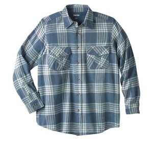 KingSize Men's Big & Tall Signature Plaid Flannel Shirt - 1 of 4