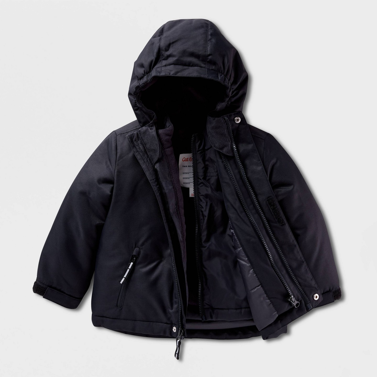 Куртка Cat & Jack 3-in-1 Winter Snowplay Jacket для малышей, цвет: Чёрный — фото 1