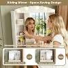 Okak Modern Vanity Table with Mirror & LED Lights,Small Dressing Desk with Big-capacity Storage,Makeup Table for Bedrooms - 4 of 4