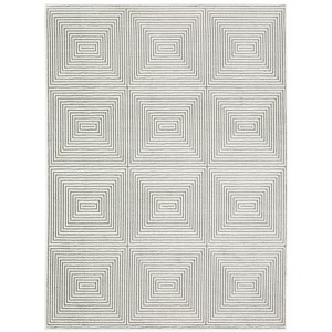 Oriental Weavers Montecito 8111W Grey / White Indoor Area Rug - 5'3" x 7'6" - 1 of 4
