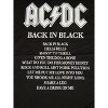 ACDC Back In Black Song List Men's Black T-shirt - 2 of 3