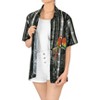 LA LEELA Button Down Shirt for Women Casual Summer Beach Party Dressy Colourful Blouses Short Sleeve Vacation Tops Hawaiian T Shirts - 2 of 4