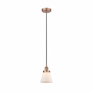 Cone - 1 Light Mini Pendant In Industrial Style-9.5 Inches Tall and 6.25 Inches Wide - 1 of 1