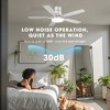 Siljoy 52" Ceiling Fans with Lights and Remote, Modern Silver Ceiling Fan with Quiet Reversible DC Motor, 6 Speeds, Dimmable, for Living Rooom - 3 of 4