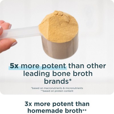 Ancient Nutrition Bone Broth Protein Powder - Vanilla - 17.4oz/20 Servings: Non-Dairy, 20g Protein Per Serving