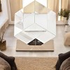 HomeRoots 6" Optical Glass Cube And Gold Sculpture - 2 of 4