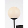 Elegant Lighting Neri 1 light black and white glass wall sconce - 4 of 4