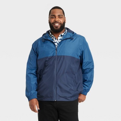 Mens big and store tall rain jacket