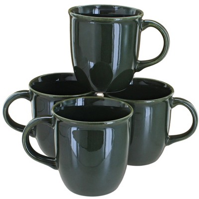 Blue Rose Polish Pottery 1800 Zaklady 4PC Mug Set