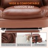 Gulches Executive Home Office Desk Chair Ergonomic High Back with Footrest and Lumbar Support, Reclining Height Adjustable - 4 of 4