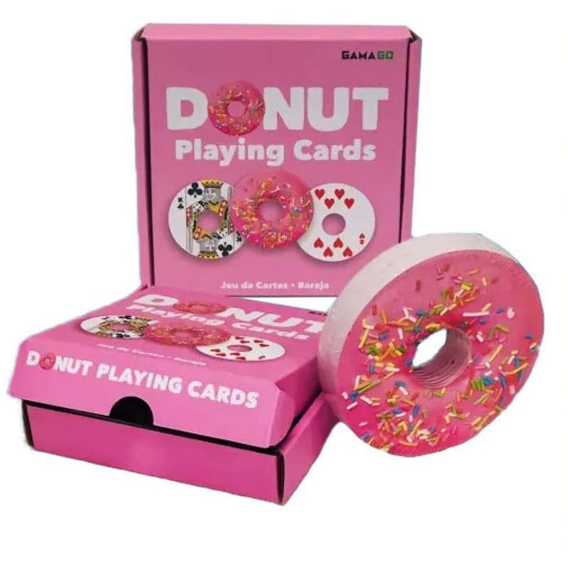 Gamago Donut-Shaped Playing Cards | 52 Card Deck + 2 Jokers, 1 of 4