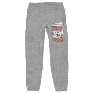 Gilmore Girls Coffee With a Shot of Cynicism Men's Athletic Heather Sweatpants - 1 of 1