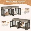 Dog Crate Furniture for Large Dogs Indoor Kennel Furniture-Style Dog Cage with Doors,  Sturdy Dog Crates for Medium/Large Dogs, Easy Assembly Rustic - 4 of 4