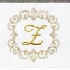Linum Home Textiles 100% Turkish Cotton MONICA Gold Thread 2PC Embellished Hand Towel Set - 3 of 3