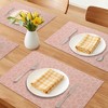 REGALWOVEN Farmhouse Placemats Set of 8 Plastic Placemats for Dining Table Decor Indoor Washable Kitchen Table Mat with Pattern - 2 of 4