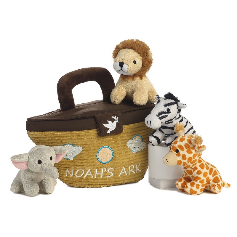 ebba Baby Talk 8" Noah's Ark Brown Stuffed Animal, 1 of 4