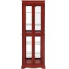 Racxily Glass Curio Display Cabinet, Wood Frame with Lighting for Living Room & Kitchen - 2 of 4