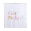 Shiraleah "Get Naked" White Shower Curtain - 2 of 4