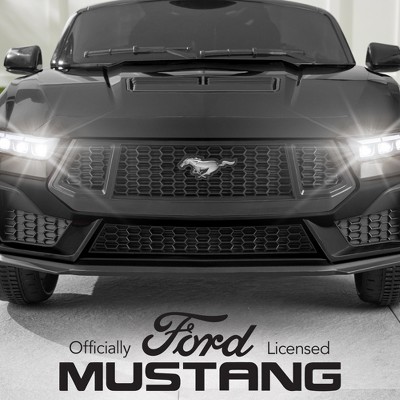 Black 12V Electric Ride-On Ford Mustang Car for Kids