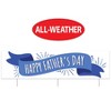 Beistle Plastic Jumbo Happy Father's Day Yard Sign, 11.75" x 3' 11", (1/Pkg) Multicolored - 4 of 4