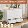GustoWave Dresser for Bedroom with 10 Drawer, 47.2'' Modern Long Dressers with Large Storage, Wooden Chest of Drawers TV Stand - 2 of 4