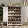 Wooden Shoe Storage Cabinet with Adjustable Shelves - 4 of 4