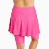 Calypsa Women's Flared Mid-Thigh Swim Skirt With Bike Shorts - 3 of 4