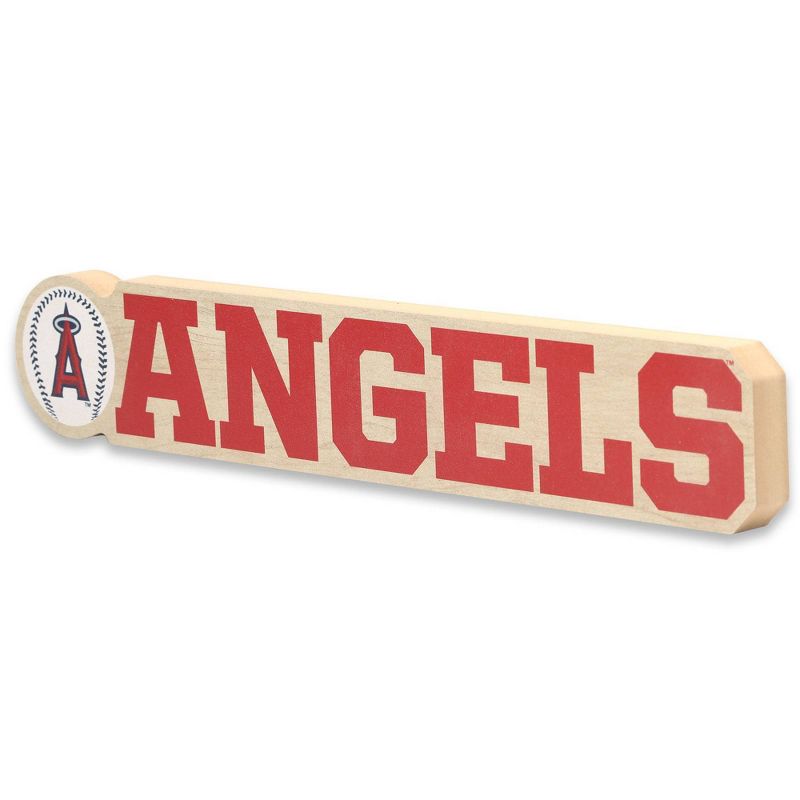 MLB Los Angeles Angels Chunky Wood Wall Sign, 2 of 5