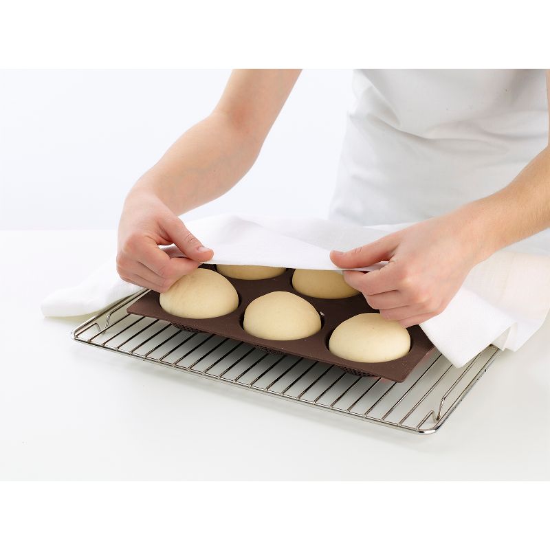 Lekue Silicone Perforated Bread Roll Pan, Brown, 4 of 7