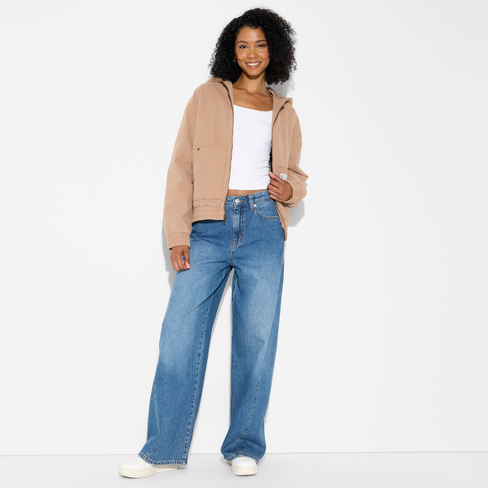 Women's Canvas Hooded Utility Jacket - Wild Fable™