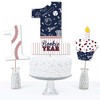 Big Dot of Happiness 1st Birthday Batter Up - Baseball - First Birthday Party Centerpiece Sticks - Table Toppers - Set of 15 - 3 of 4