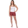 Women's Pajama Boxer Sleep Shorts Micro Boyshorts Lounge Bottoms - 2 of 4