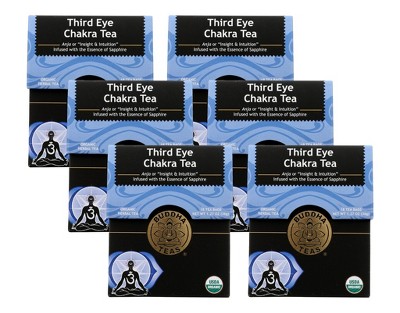 Buddha Teas Organic Third Eye Chakra Tea - Case of 6/18 Bags