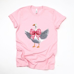 Valentine Goose Coquette - Women's Short Sleeve Graphic T-Shirt - 1 of 4