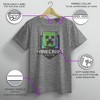 Boys A Minecraft Movie Creeper Movie Logo Performance Tee - 3 of 4