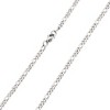 West Coast Jewelry Men's Polished Figaro Chain Stainless Steel Necklace (3mm) - 24" - 2 of 3