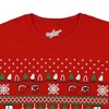 Seven Times Six A Christmas Story T-Shirt Men's Icons Ugly Sweater Short Sleeve Top Red - 3 of 4