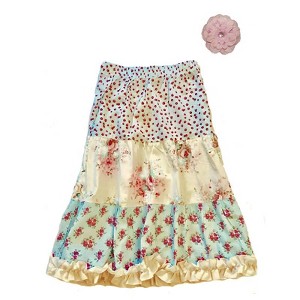 Mi Amore Gigi Peasant Skirt & Flower Hair Accessory - 1 of 2