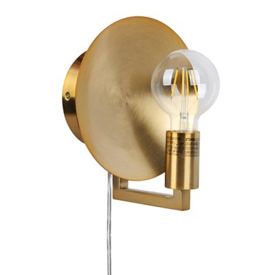 Sconce Reflector Lamp (Includes LED Light Bulb) Brass - Project 62™