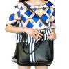 Slickblue Fashionable Faux Leather Handbag with Zipper & Front Pockets, Adjustable Strap, Women’s Shoulder Bag, Sleek - 2 of 3