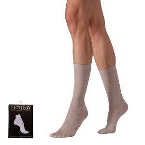LECHERY Women's Lustrous Silky Shiny Sheer Dress Nylons Stockings Socks (2 Pairs) - 1 of 4