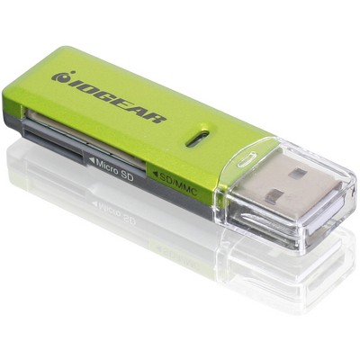 IOGEAR GFR204SD Flash Card Reader/Writer - SD, microSD, MultiMediaCard (MMC), SDXC