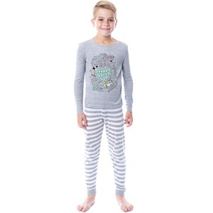 Scooby Doo Boys Scooby Dooby Doo Snug Fit Cotton Kids Pajama Set Grey - 1 of 3