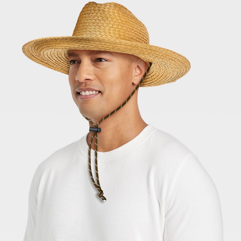 Men&#39;s Paper Straw Lifeguard Panama Hat - Goodfellow &#38; Co&#8482; Beige, 3 of 6