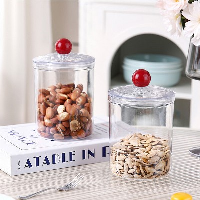 Aeelleea Set of 3 Airtight Food Storage Canisters with Lids, Thickened Clear Leakproof Kitchen Jars, 0.9L, 1.4L, 2L — фото 2
