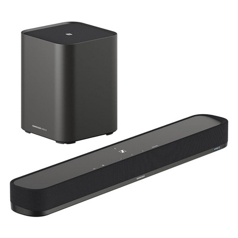 Sennheiser Ambeo Soundbar Mini 7.1.4 Channel Dolby Atmos Soundbar With  Ambeo Sub 8in 350w Wireless Subwoofer With Bluetooth : Target