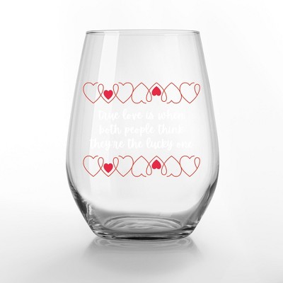 Creative Products True Love Lucky Ones Stemless Wine Glass