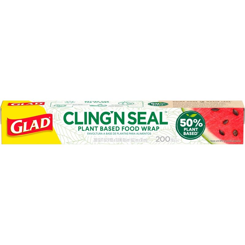 Glad Cling n Seal 50% Plant Based Food Wraps - 200 sq ft, 2 of 13